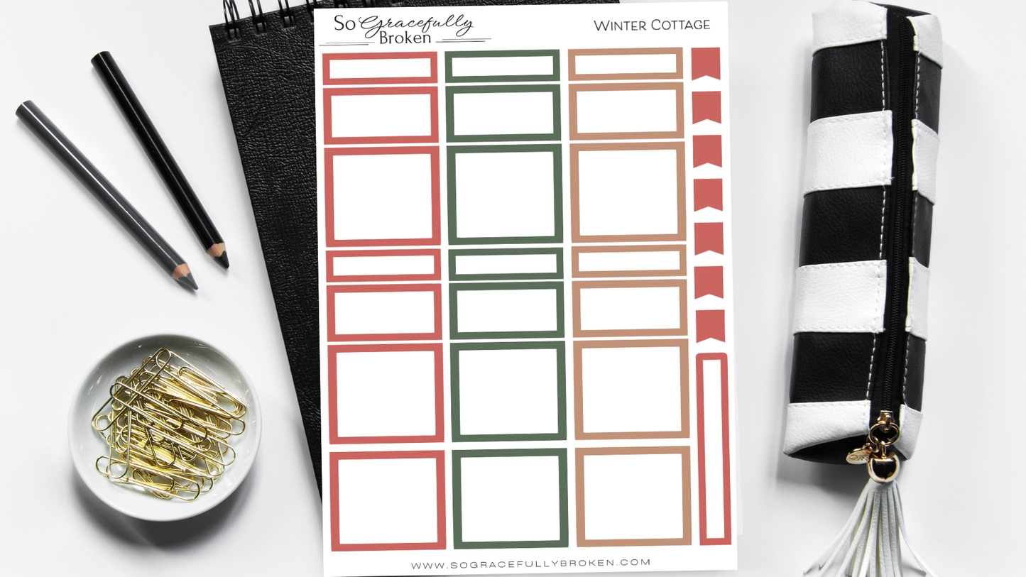 Winter Cottage Boxes