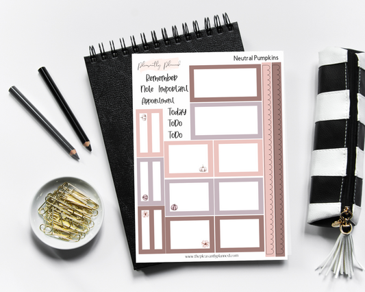 Neutral Pumpkins Sticker Kit